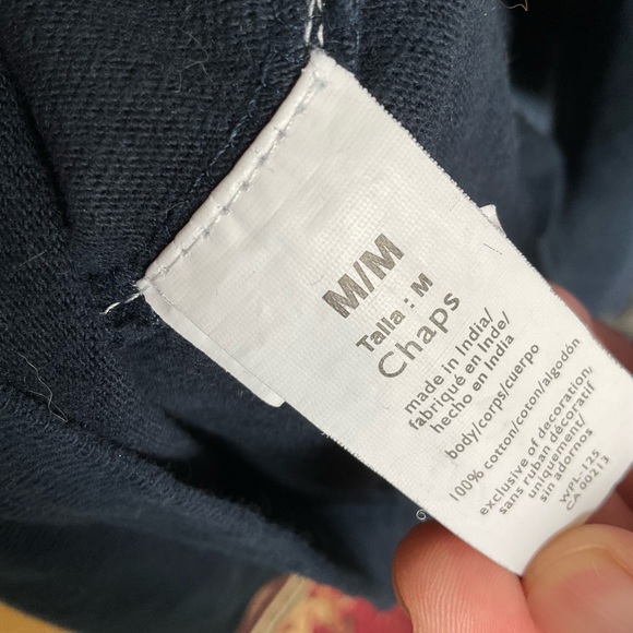 Chaps Brushed Cotton Quarter Zip Long Sleeve Shirt - Picture 4 of 4